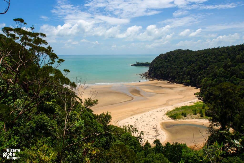 clean beach in malaysia in Sarawak