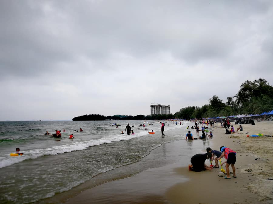 Teluk Kemang Port Dickson Malaysia beach