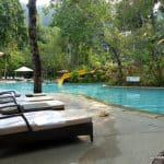 The pool area at The Andaman Langkawi