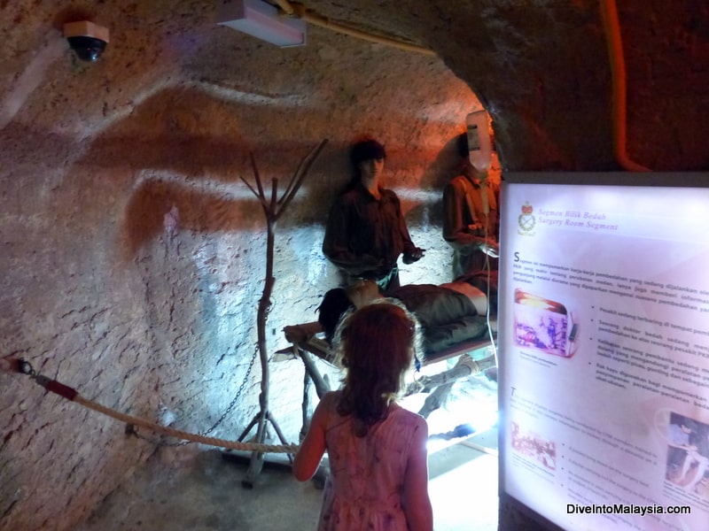 The recreated tunnel at port dickson army museum opening hours