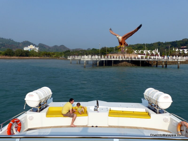 langkawi best things to do on a yacht Eagle Square from the sea