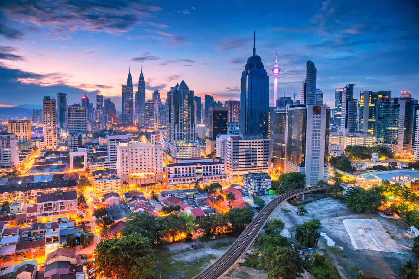 Kuala Lumpur at night