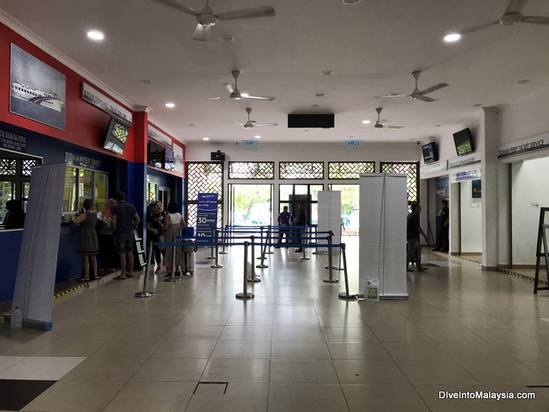 Mersing Harbour Centre Tioman ticket counters