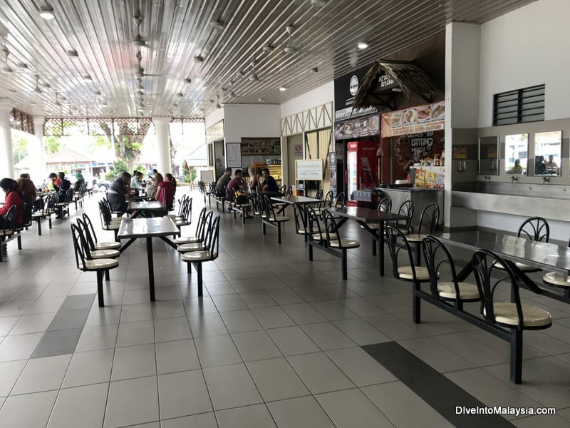 Food court at Mersing Harbour Centre