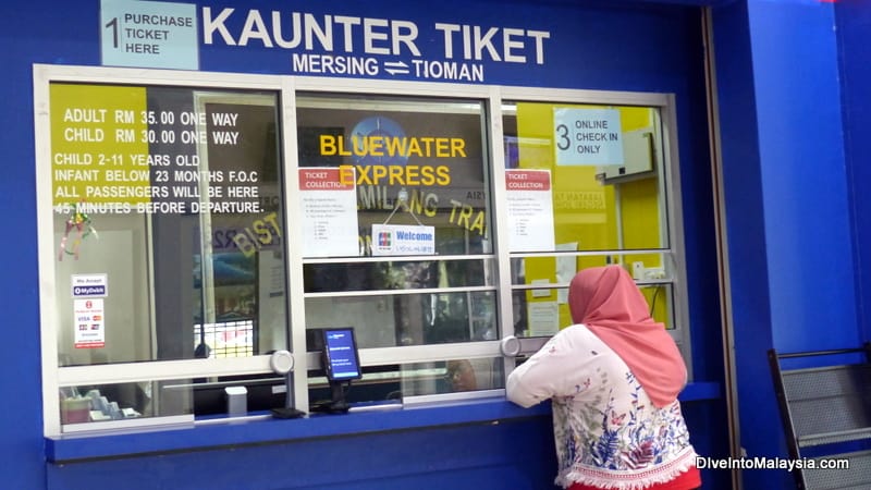 Mersing Harbour Centre Tioman ticket counters