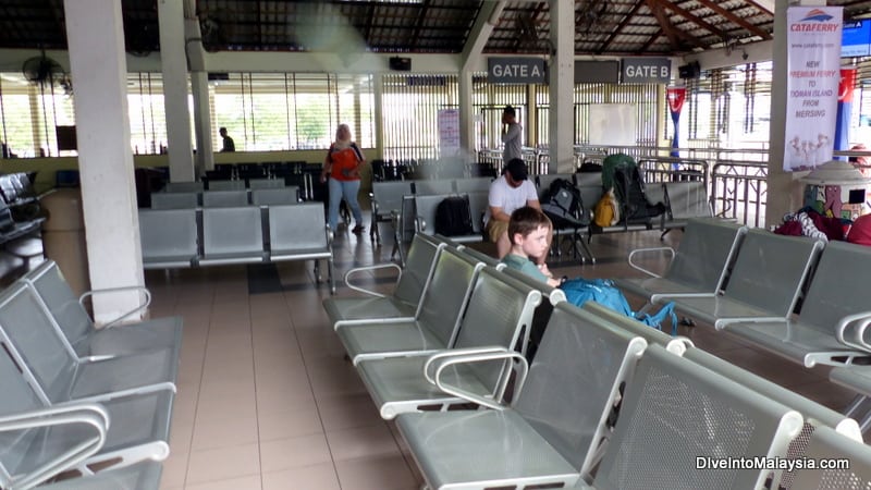 Waiting area at Mersing Jetty