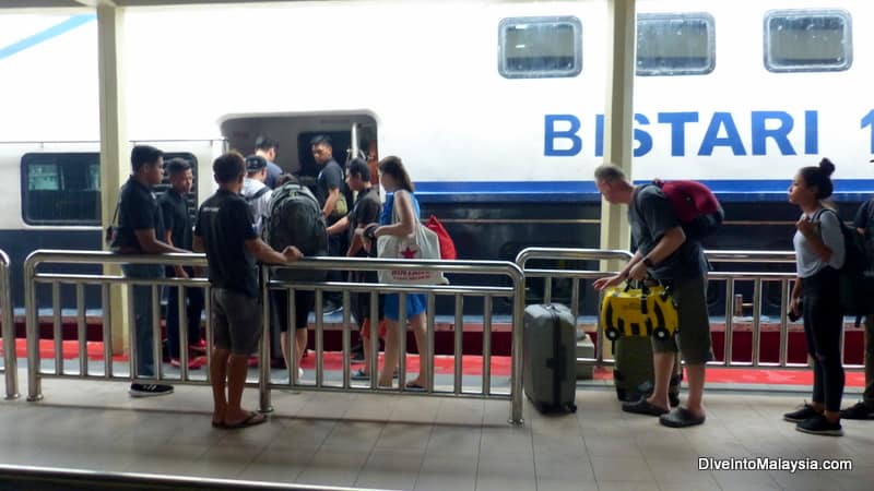 Boarding the boat at Mersing Jetty to Tioman