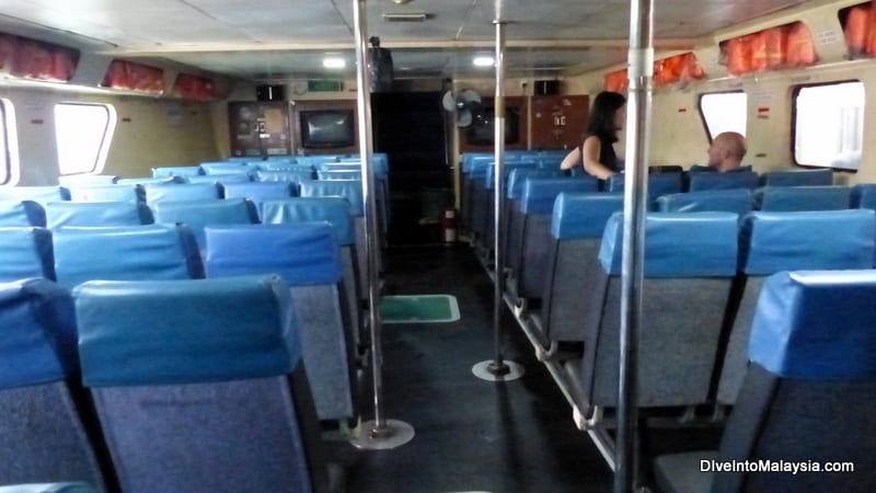 Inside the Bluewater Tioman ferry