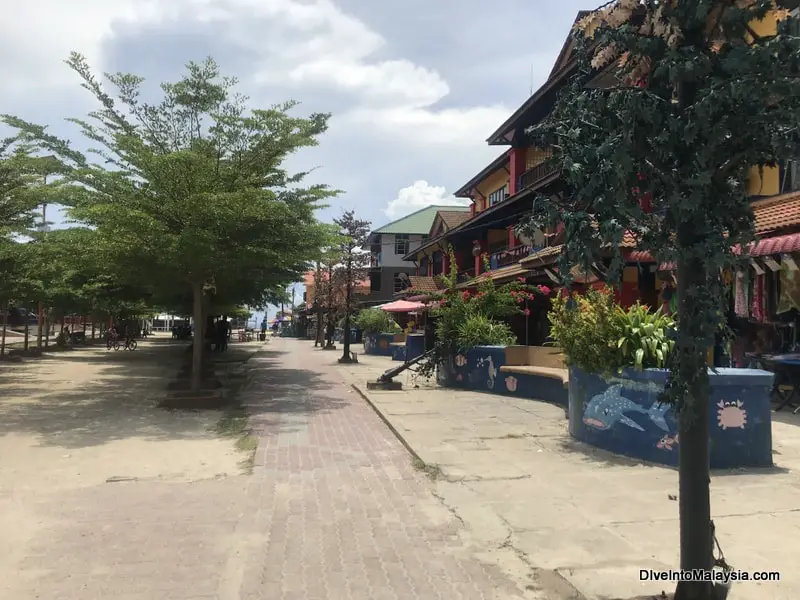 The main village on Perhentian Kecil