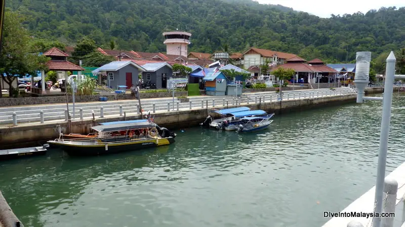 Tekek town from the main jetty, Tioman Island