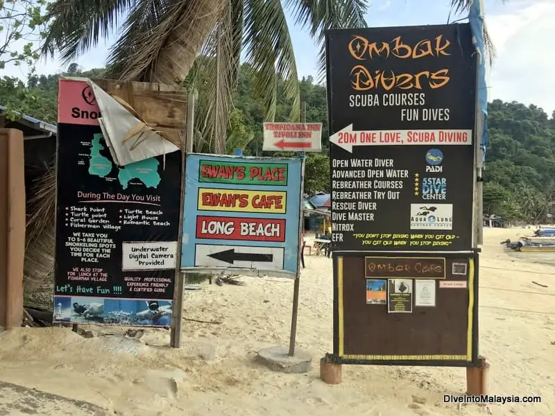 The start of the path from Coral Bay to Long Beach