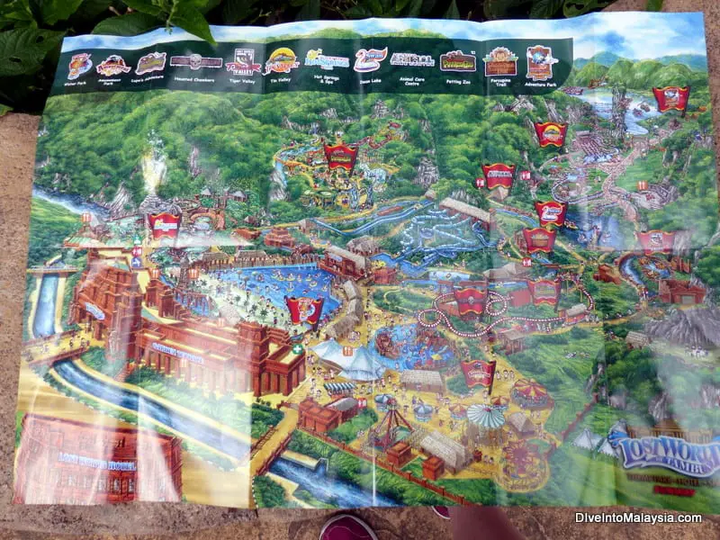 Sunway Lost World of Tambun Ipoh park map