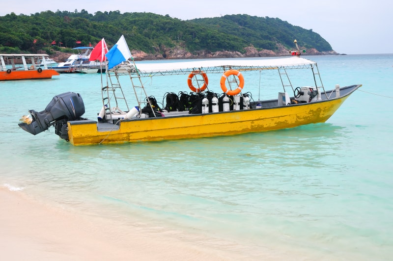 Diving on Redang Island - Dive Boat