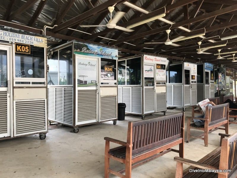 ticket booths at Shahbandar Jetty