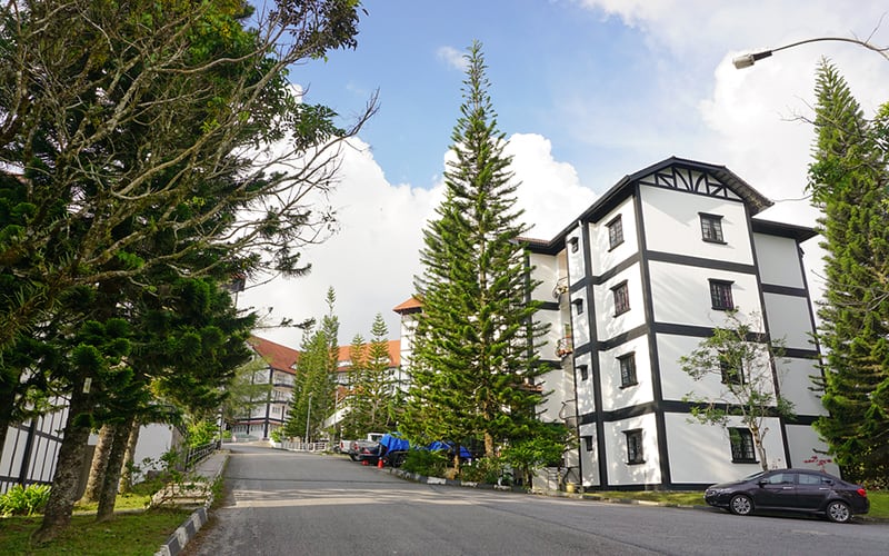 A resort hotel in Cameron Highlands