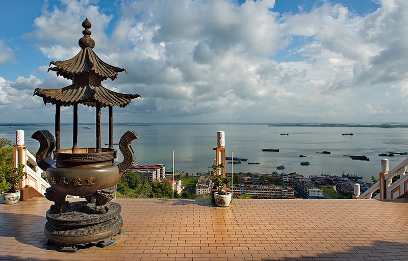 A Buddhist Temple in Sandakan