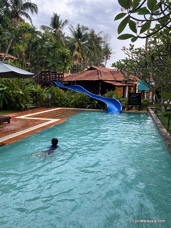 Avillion Port Dickson water slide and pool