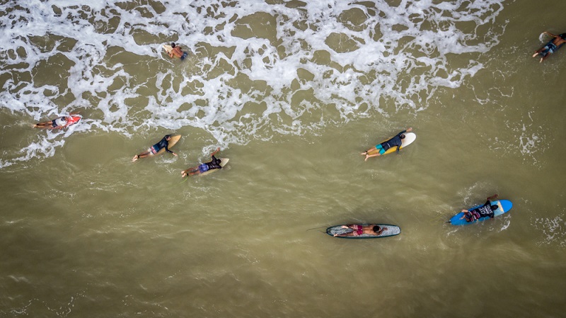 Surfing in Cherating