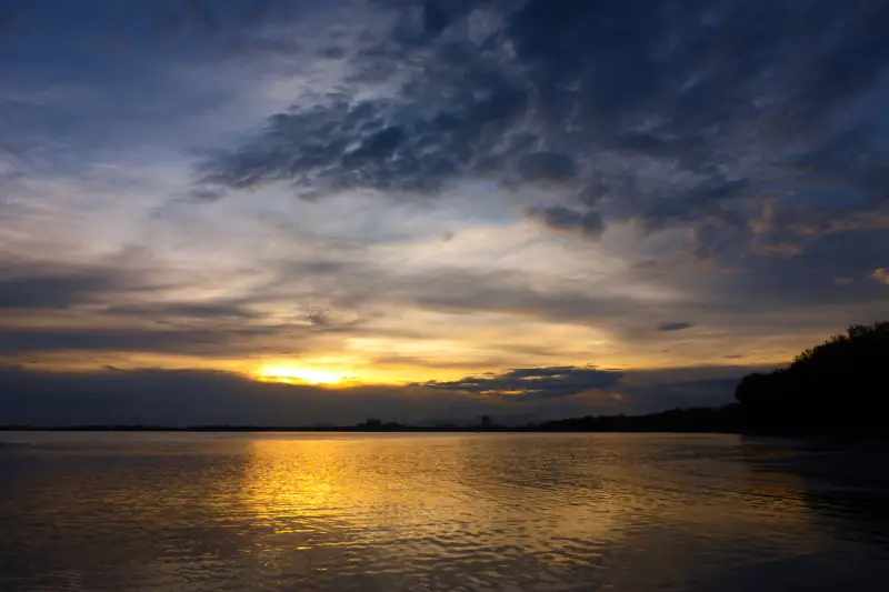 sunset at taman gelora