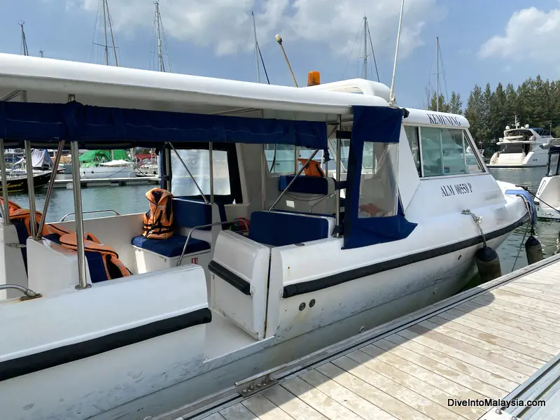 The boat to Pangkor Laut