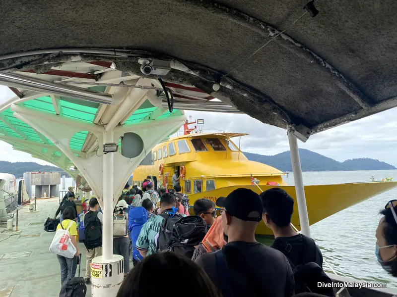 My boat to Pangkor Island