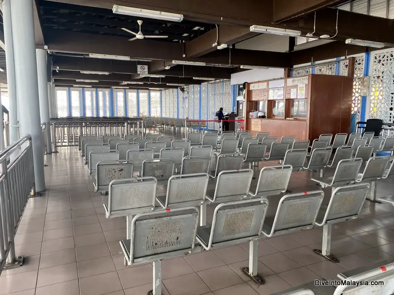 Waiting area at Lumut Pangkor Ferry Jetty