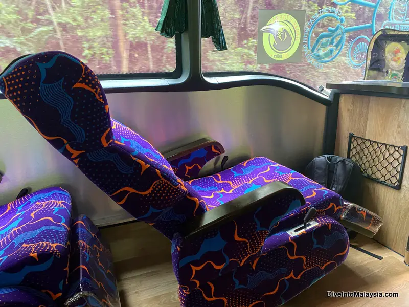 bus seat Arwana bus Lumut KL