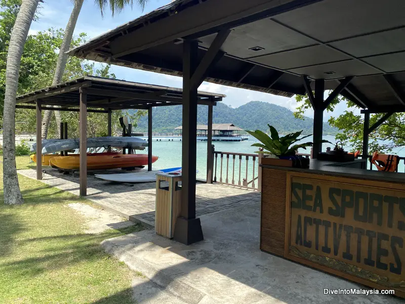 Pangkor Laut Resort Water sports area