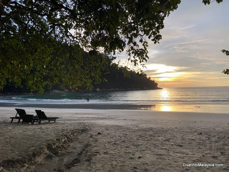 Pangkor Laut Resort Emerald Bay at sunset