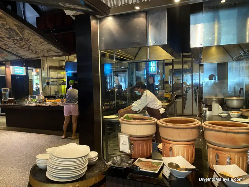 Pangkor Laut Resort breakfast buffet stations