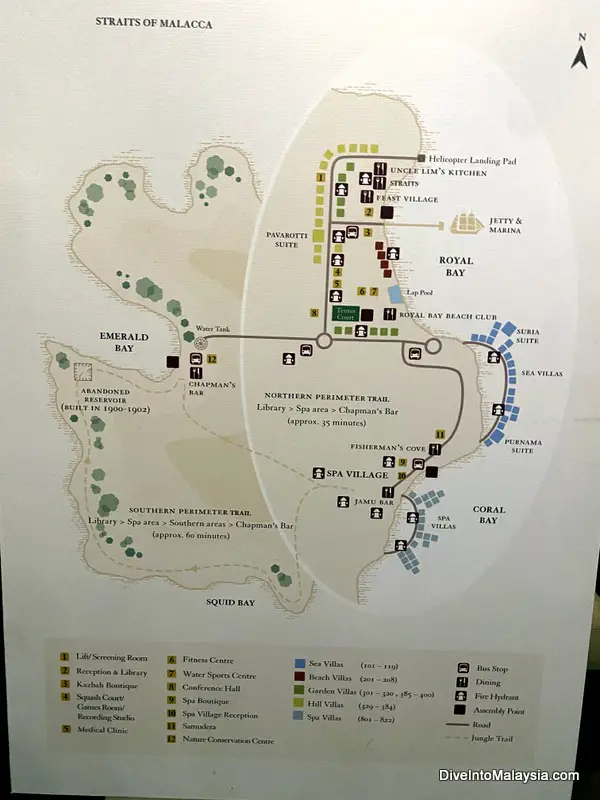 Pangkor Laut Resort map