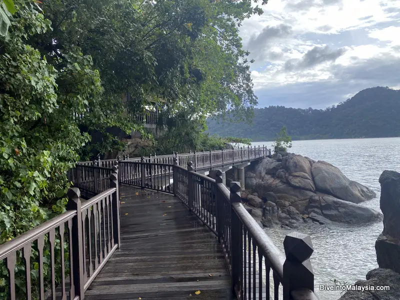 Pangkor Laut Resort Walkway between the Spa Village and the main resort area