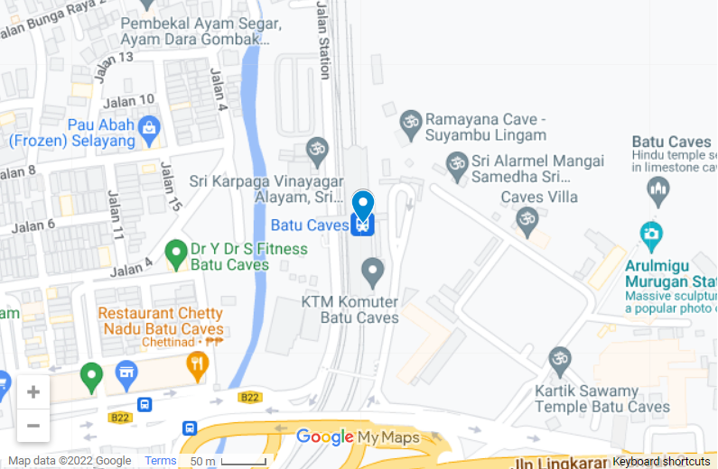 Batu Caves map