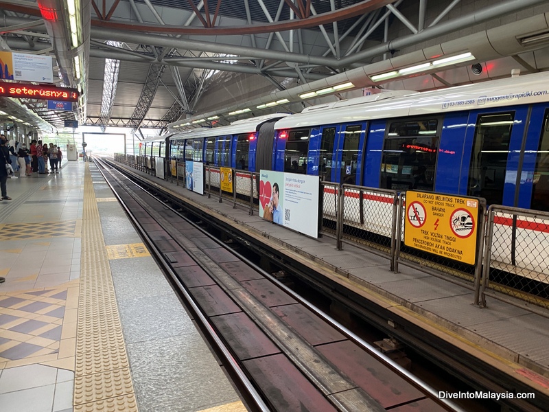 LRT station at KL Sentral