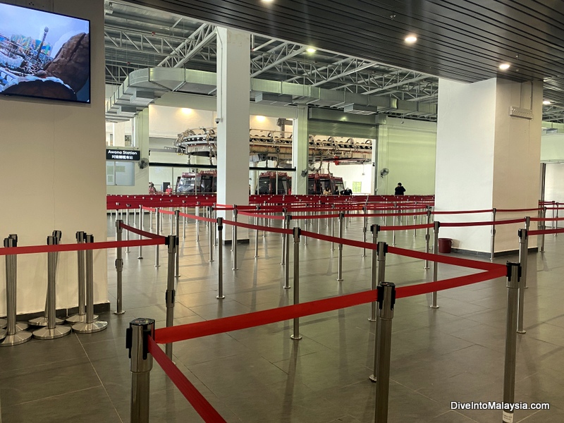 Awana SkyWay The boarding area at Awana Terminal after scanning ticket