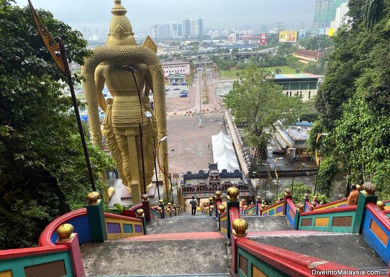 Batu Caves Looking back towards KL