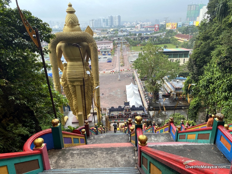 Batu Caves Looking back towards KL