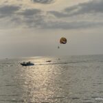 Parasailing at sunset at Pantai Cenang Langkawi