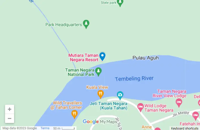 Mutiara Taman Negara Resort map