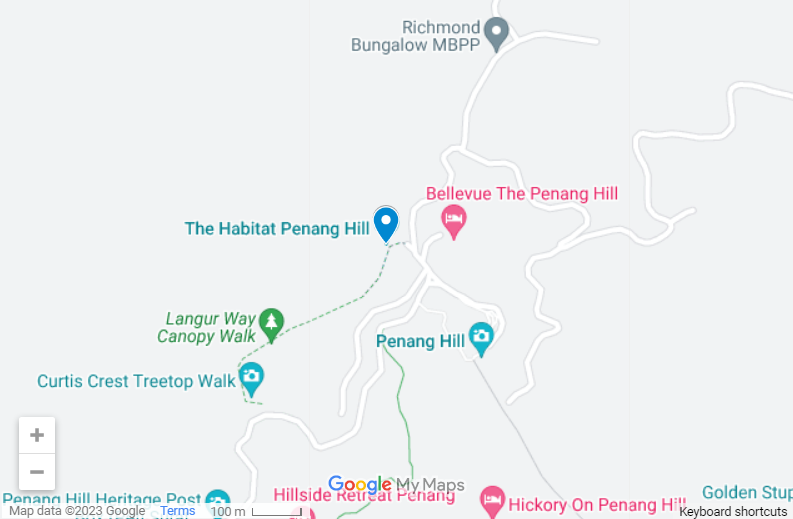 The Habitat Penang Hill map