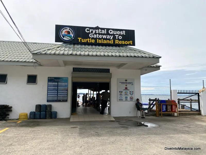 Selingan Turtle Island jetty in sandakan