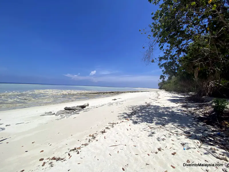 Mataking Island Semporna The opposite side of the island