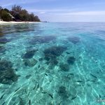 Mataking Island Semporna The crazy clear water at Mataking. We could easily see colourful fish straight from the boat