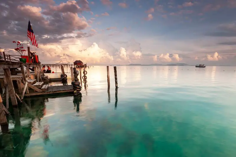 Seascape View Mabul Kapalai island in Sabah