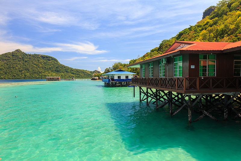 Tun Sakaran Marine Park tropical island Bohey Dulang Island Semporna