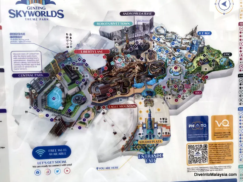 Genting SkyWorlds map