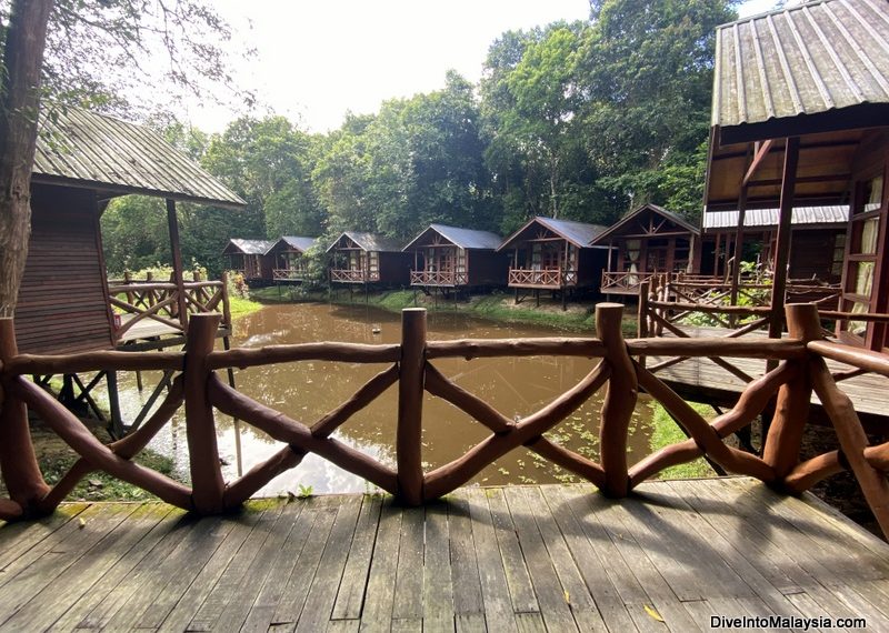 Borneo Natural Sukau Bilit Resort Balcony in my deluxe room