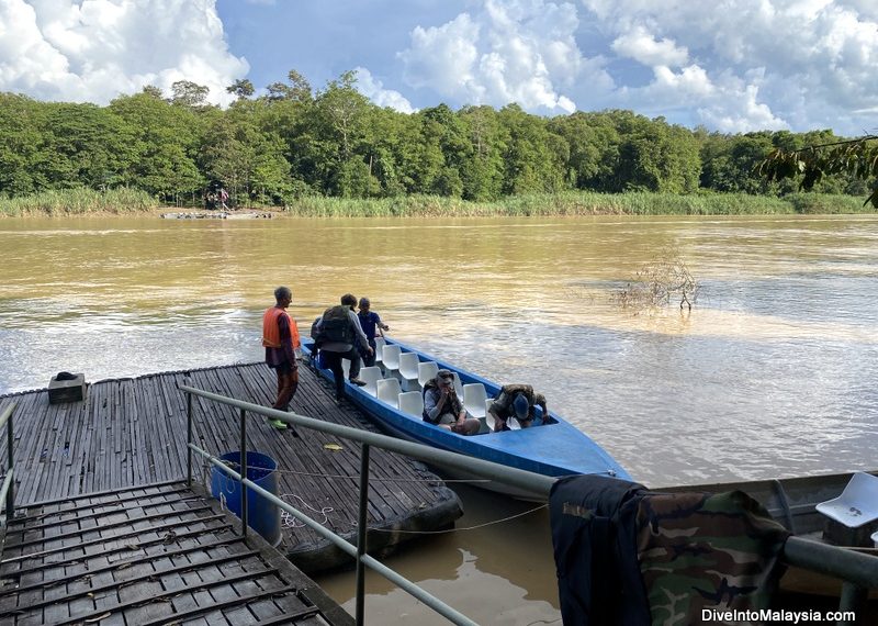 Time for a boat cruise! Jetty at Borneo Natural Sukau Bilit Resort