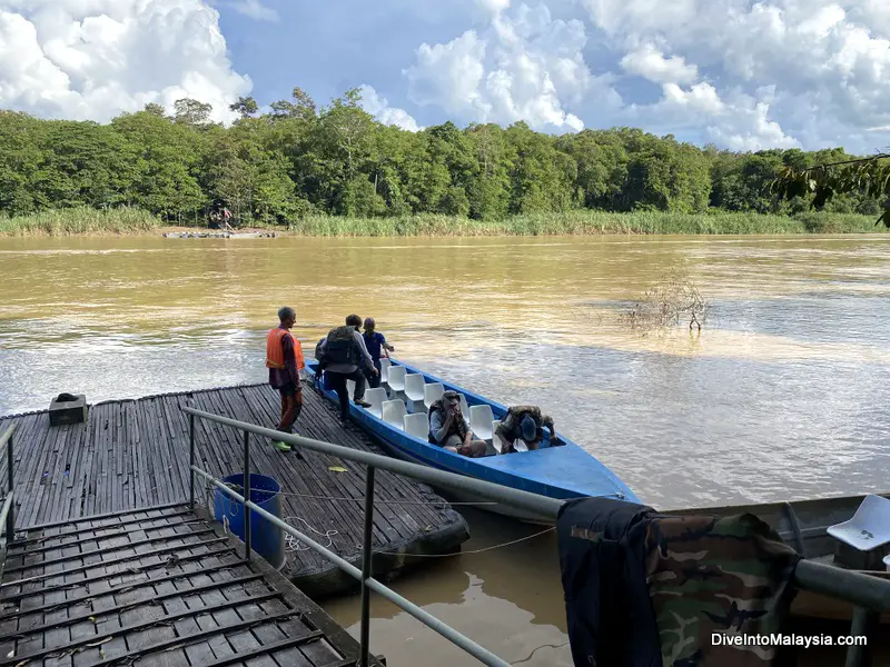 Time for a boat cruise! Jetty at Borneo Natural Sukau Bilit Resort