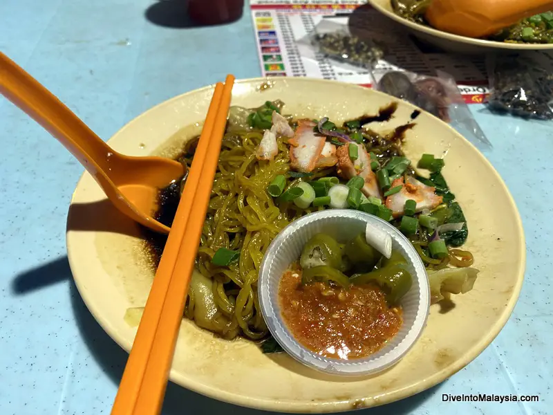 Noodles at Clan Jetties George Town Penang